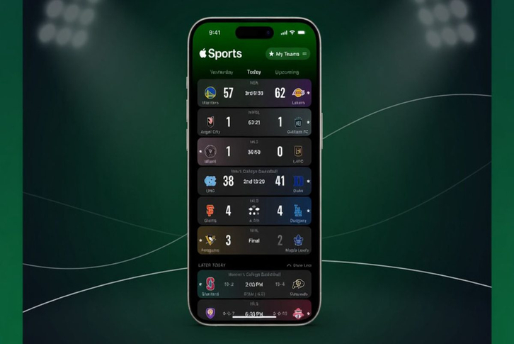 Apple Sports nâng cấp giao diện World Cup 2026: Xem đội hình trực quan bằng hình ảnh