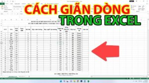 Cách giãn dòng trong excel không bị mất chữ hay lệch hàng