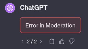 chat gpt bị lỗi