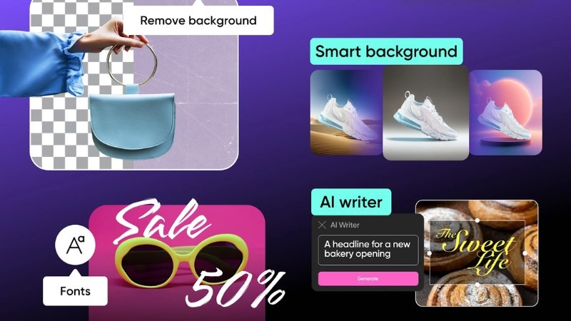 Xoá nền AI trên Picsart